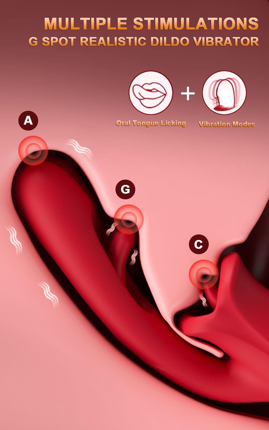 Amara - G-Punkt-Flattervibrator mit Zunge