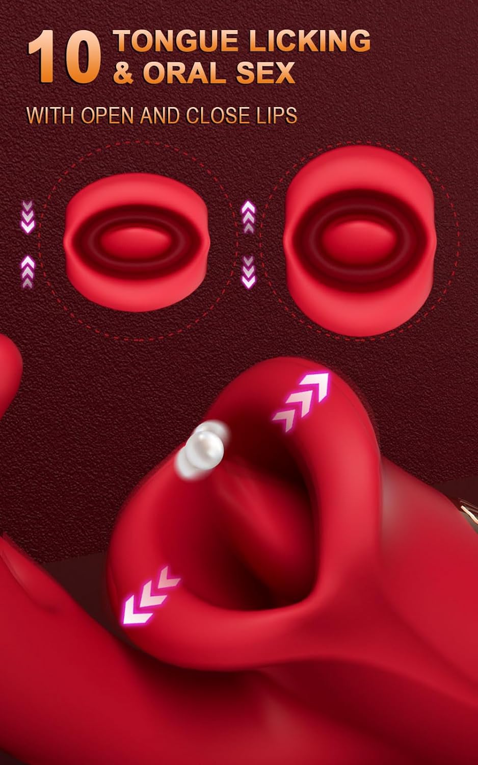 Amara - G-Punkt-Flattervibrator mit Zunge