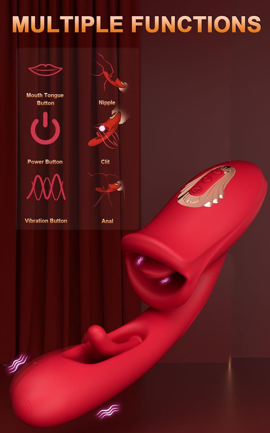 Amara - G-Punkt-Flattervibrator mit Zunge