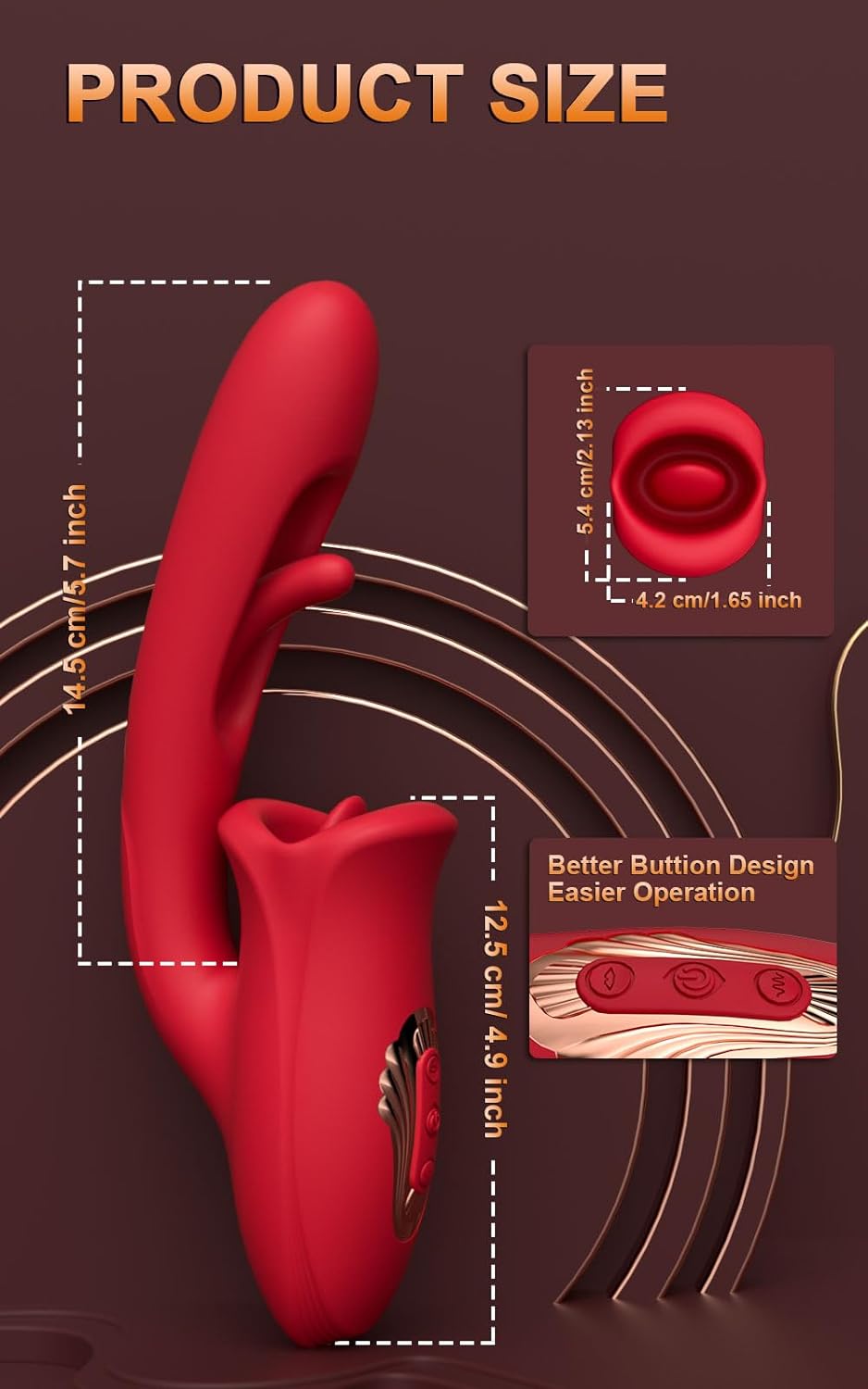 Amara - G-Punkt-Flattervibrator mit Zunge