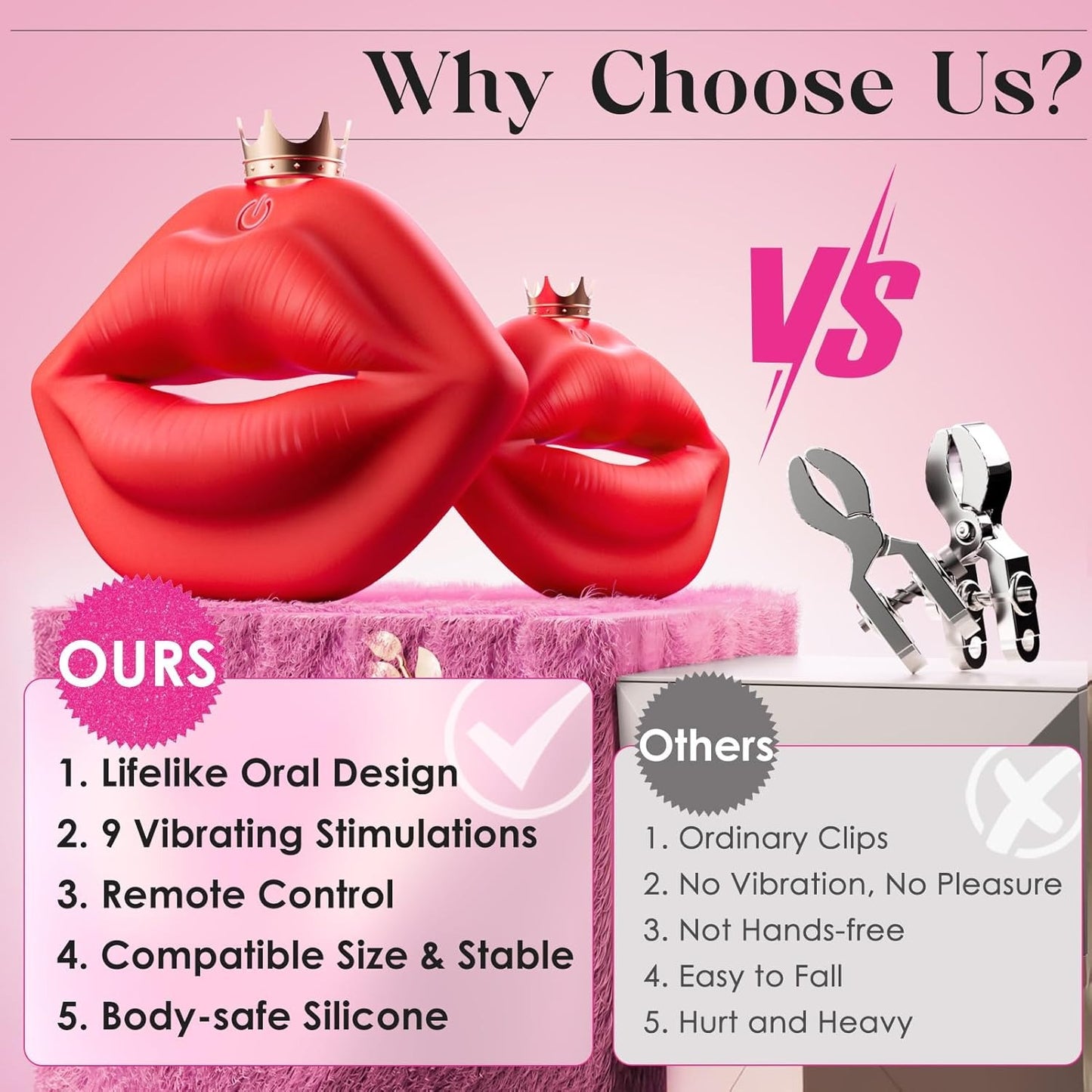 Eros - Nippelvibrator BDSM Nippelklammern