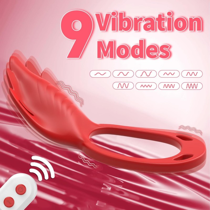 GripLust Panty Vibrator mit Gurt und Penisring – 9 Vibrationsmodi per App und Fernbedienung