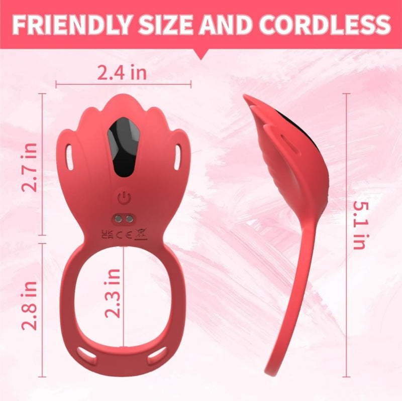 GripLust Panty Vibrator mit Gurt und Penisring – 9 Vibrationsmodi per App und Fernbedienung