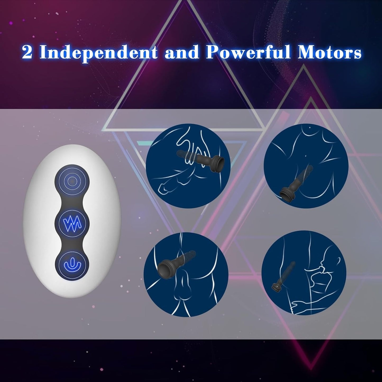 Obsidian - Zappelnder, rotierender Prostata-Massager, Anal-Buttplug