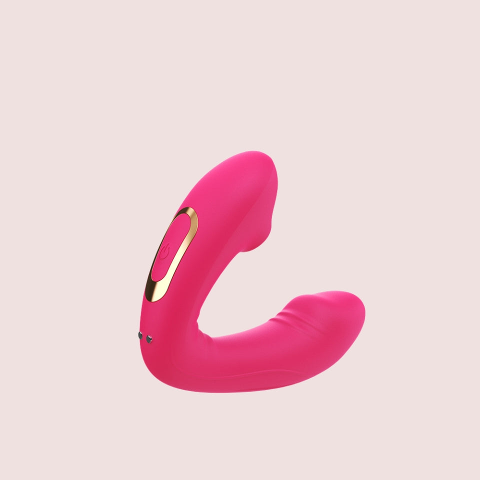 Puls | Saug- und Vibrations-Biegsamer tragbarer Klitoris-G-Punkt-Vibrator