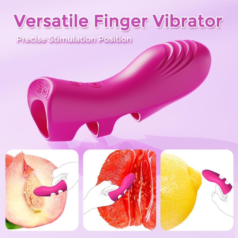 Finger-Sexspielzeug & Heizung Klitoris-G-Punkt-Nippel-Schmetterlingsvibratoren für Frauen oder Paare