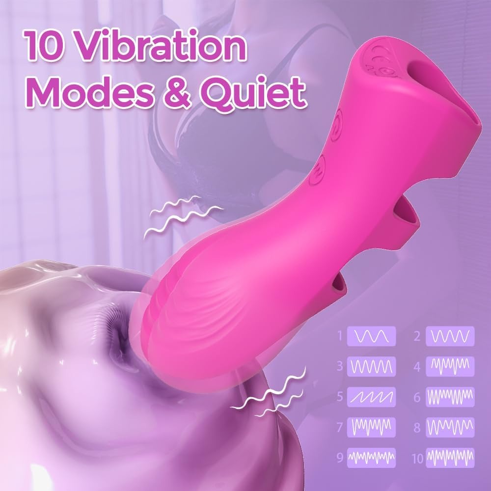 Finger-Sexspielzeug & Heizung Klitoris-G-Punkt-Nippel-Schmetterlingsvibratoren für Frauen oder Paare