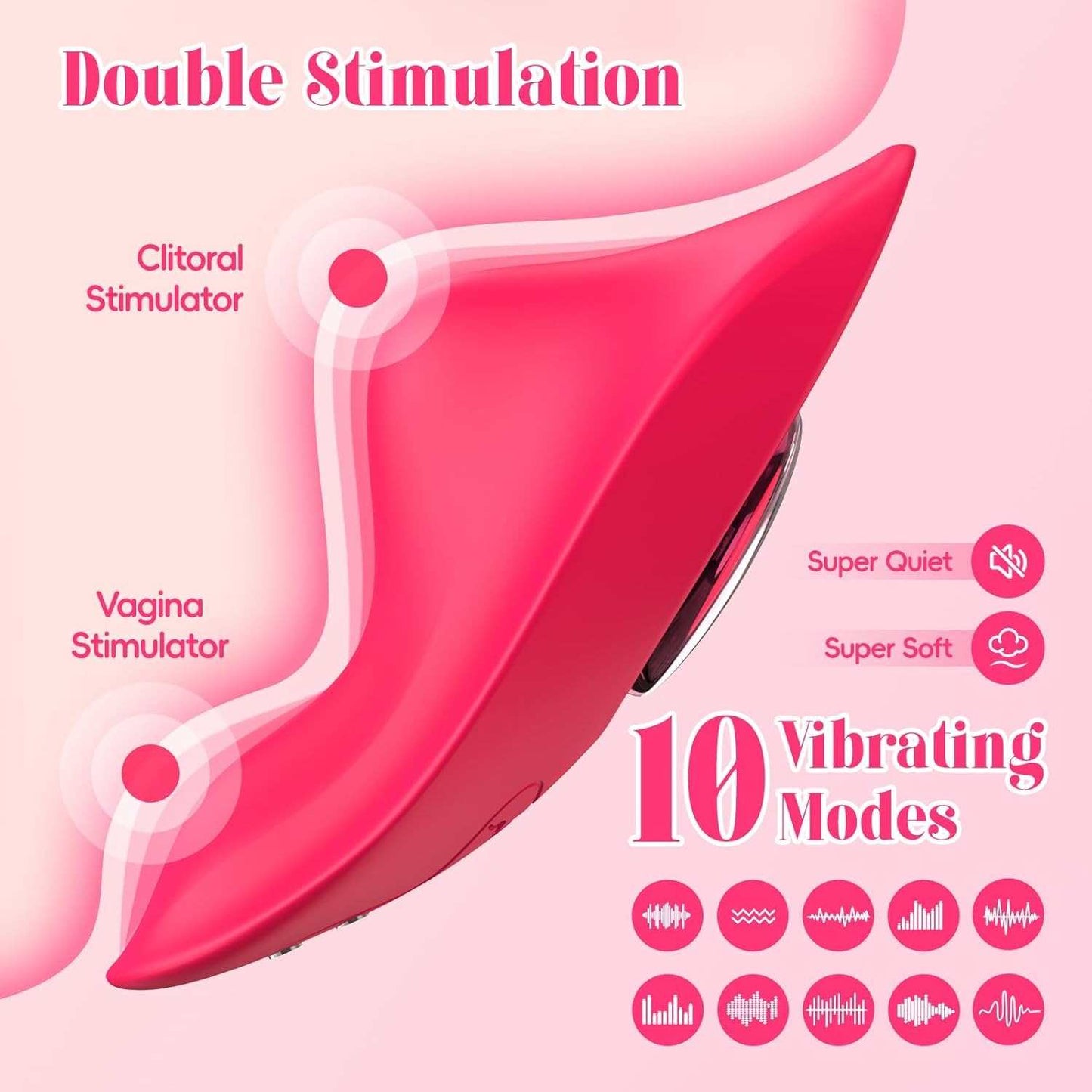 HeartBeat App Vibrating Panties Tragbarer Paarvibrator mit Fernbedienung