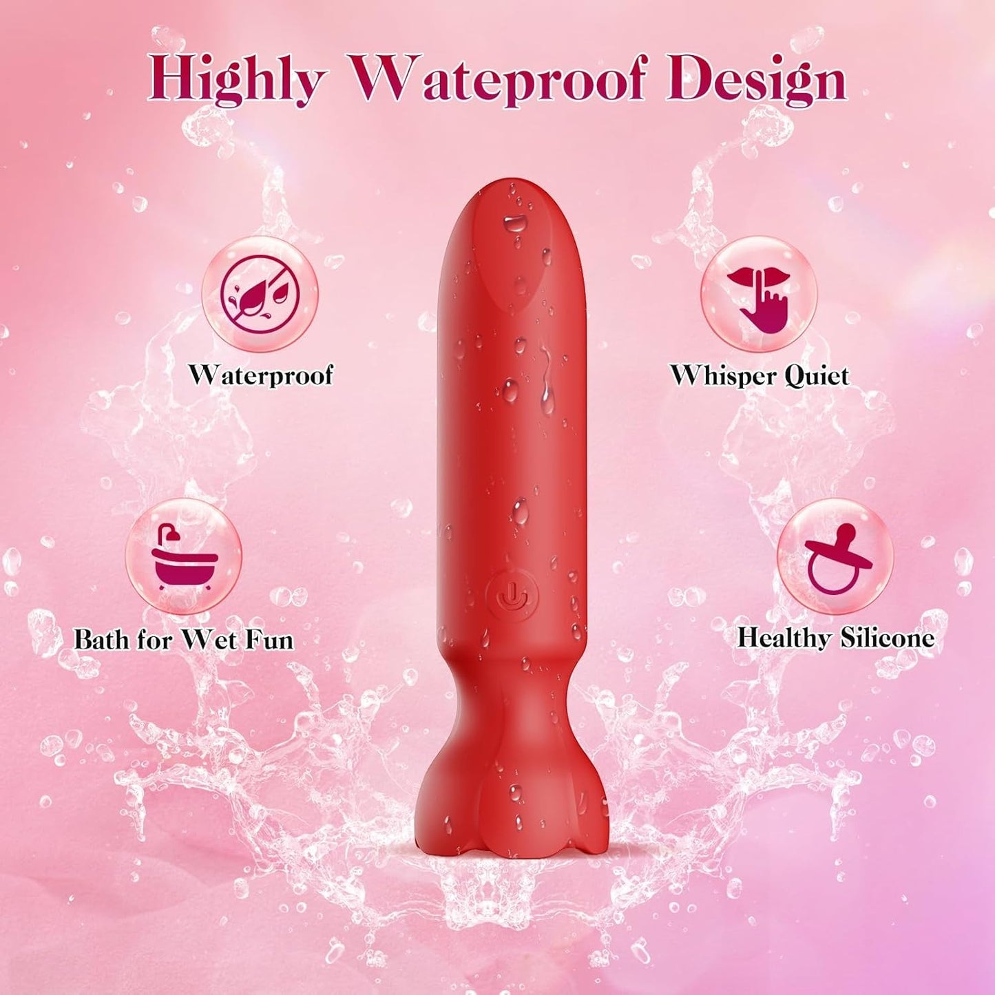Luna – Mini-Bullet-Vibrator, App-gesteuerter Lippenstift-Klitorisvibrator
