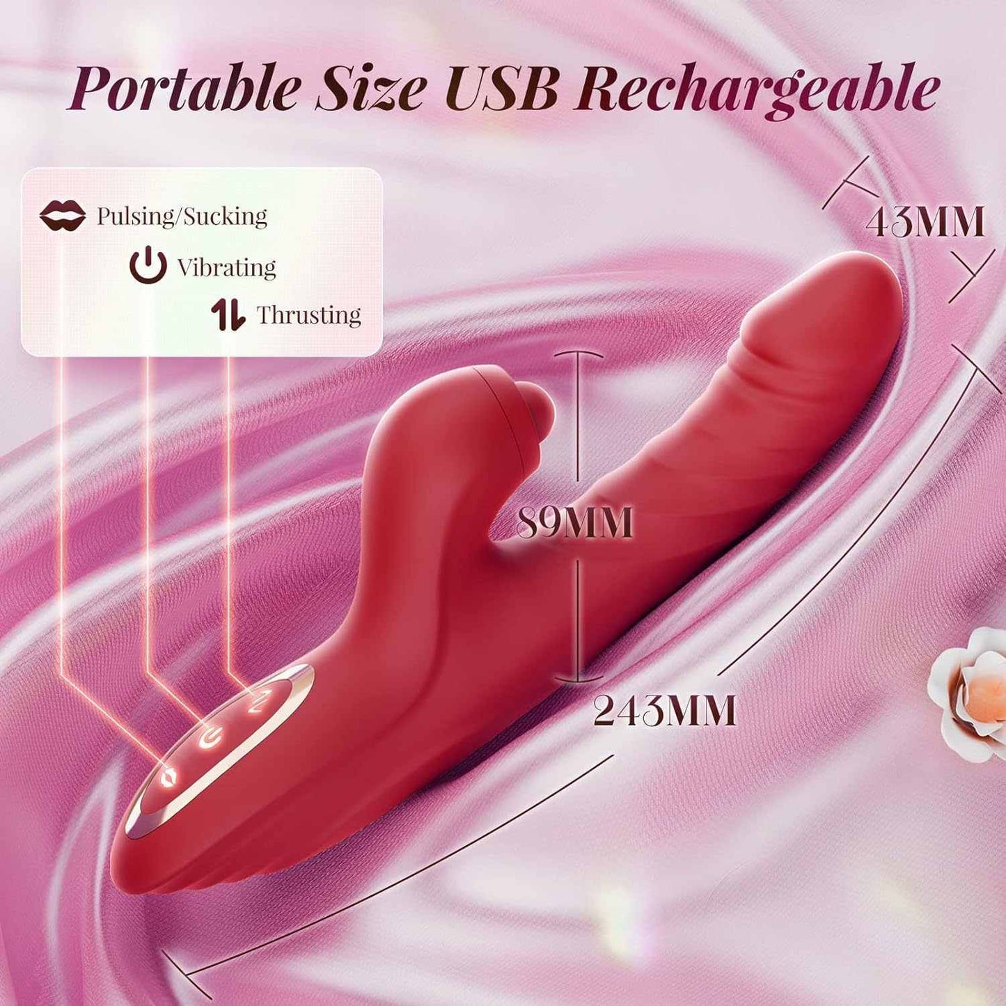 Warrior – Stoßender Vibrator-Dildo für Frauen und Paare