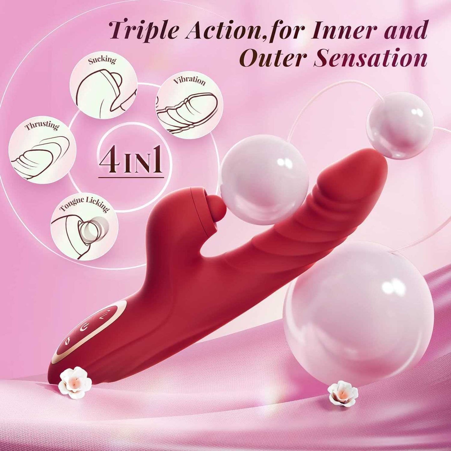 Warrior – Stoßender Vibrator-Dildo für Frauen und Paare