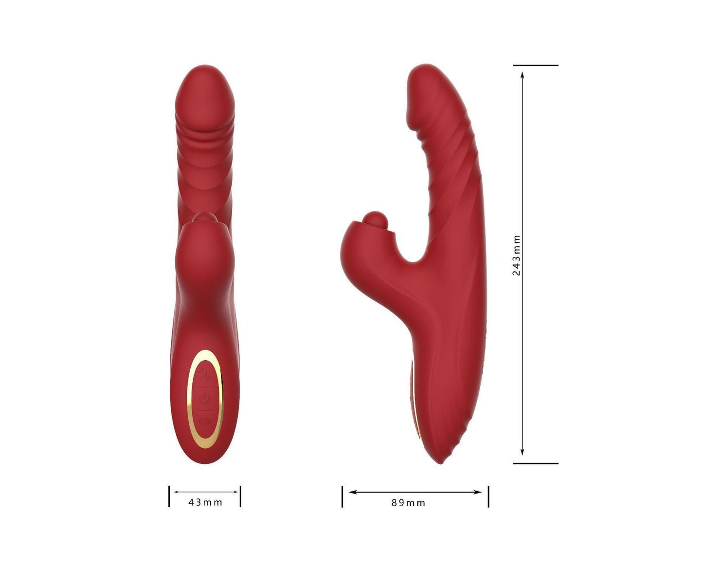 Warrior – Stoßender Vibrator-Dildo für Frauen und Paare