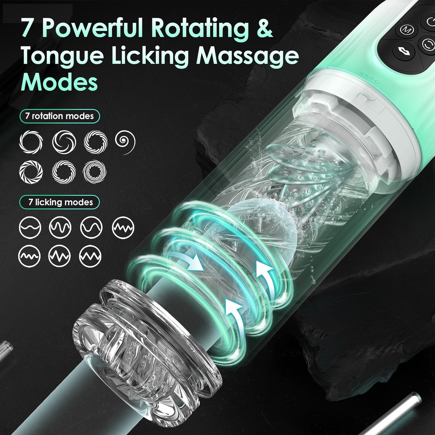 Winks | 2-in-1 Penispumpe, Vergrößerungstraining, männlicher Masturbator
