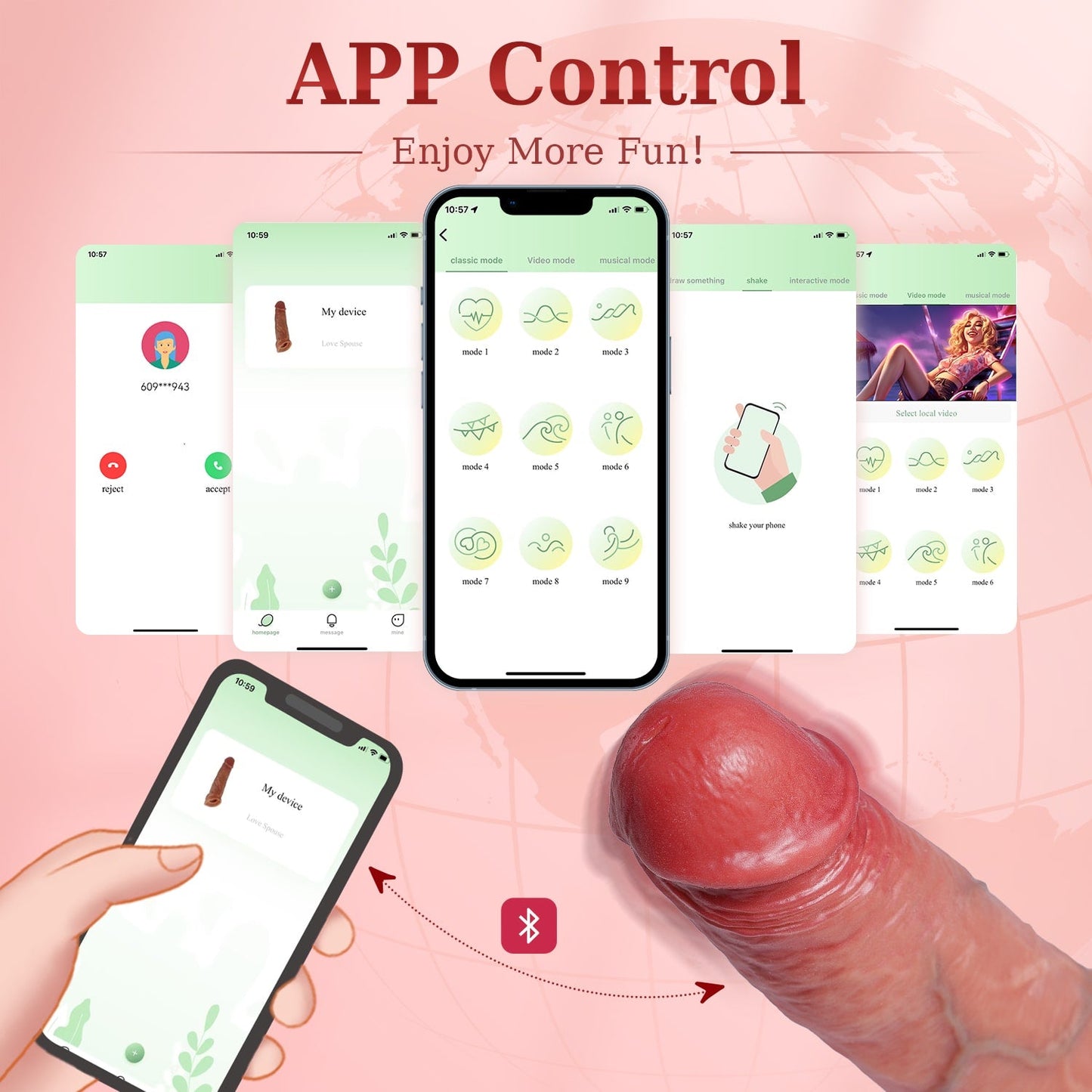 Cheeky | Penishülle Penisvibrator - 4IN1 Realistischer Penis-Extender zur Vergrößerung und Verlängerung