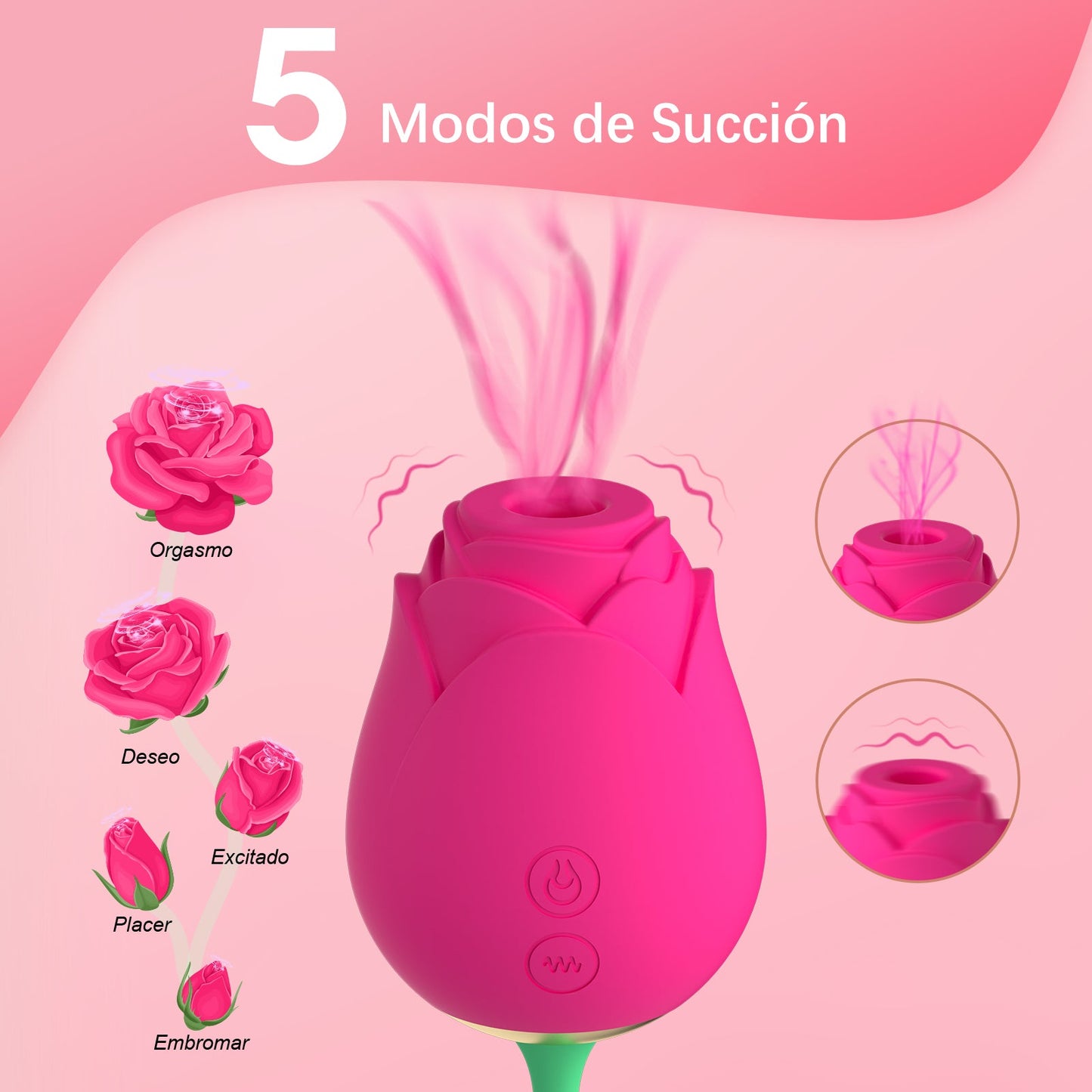 FairyRose | Superleiser Rosen-Saugvibrator mit Ei