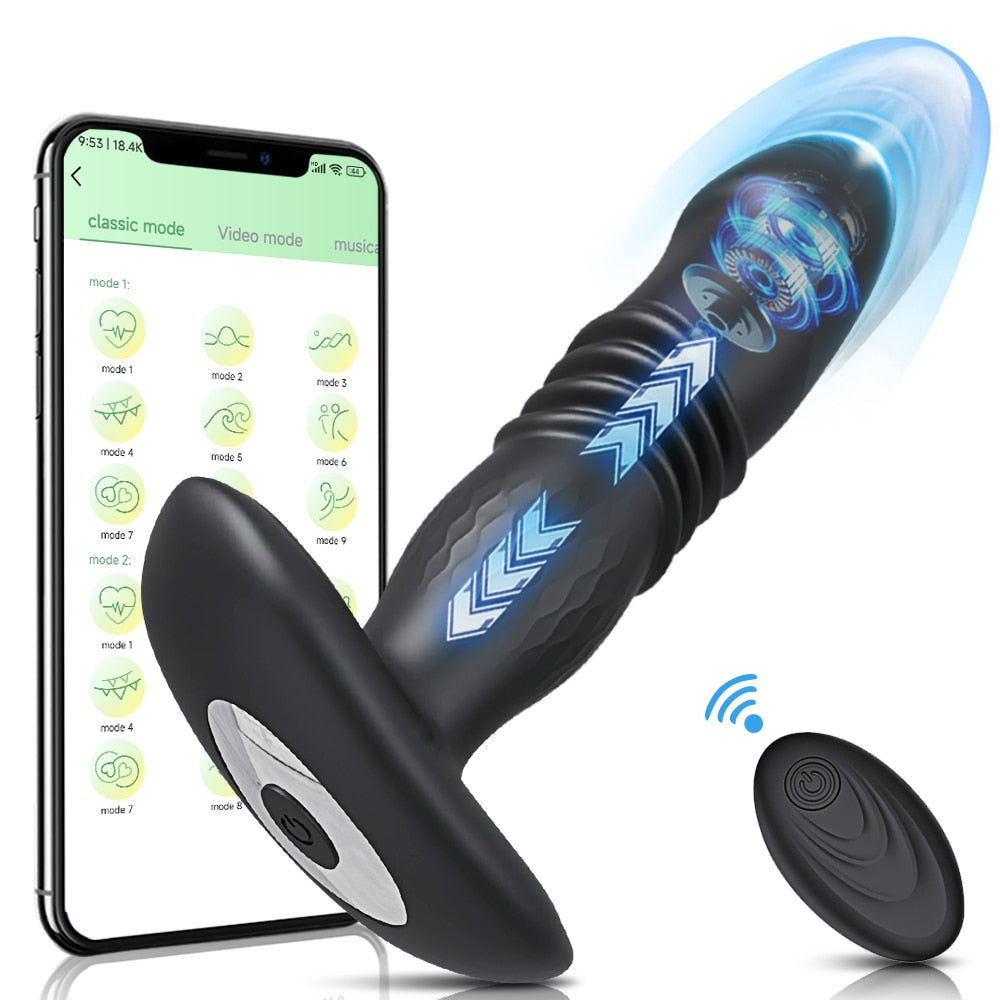 PuppyPassion - Stoßender Butt Plug Anal APP Vibrator