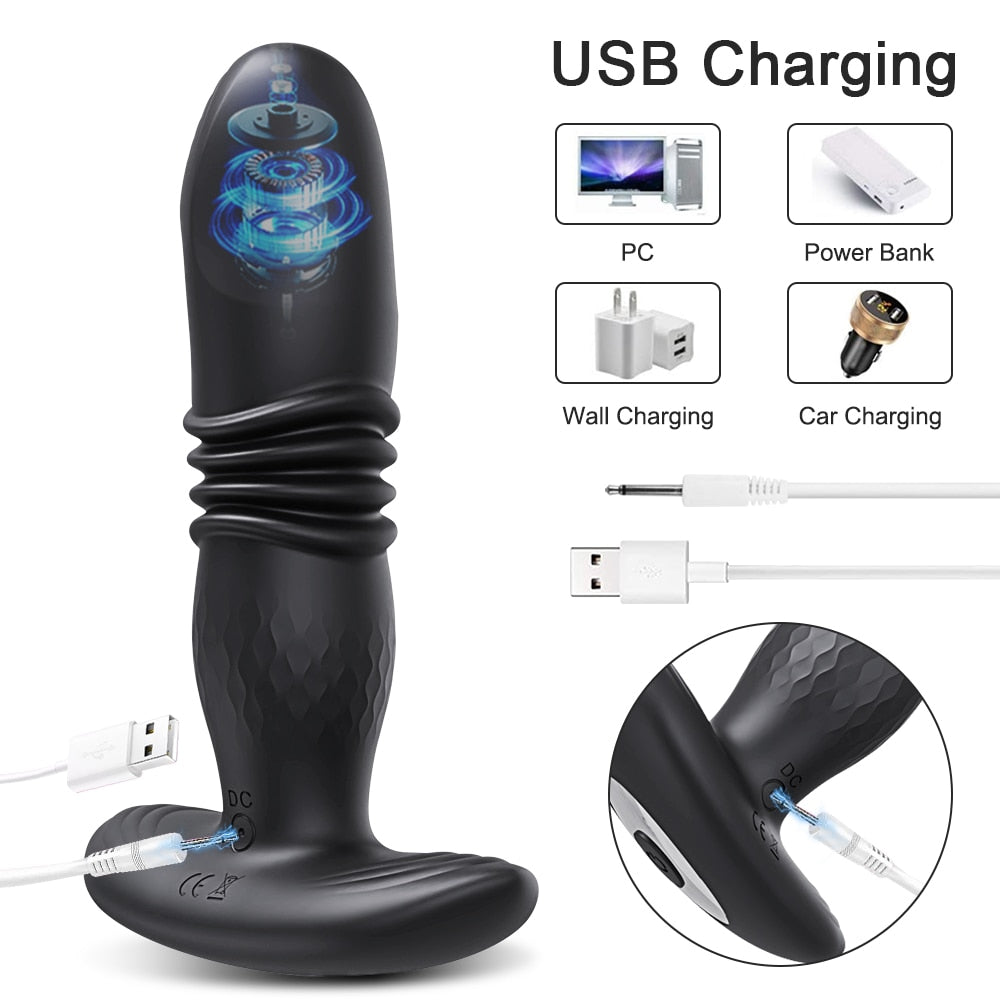 PuppyPassion - Stoßender Butt Plug Anal APP Vibrator