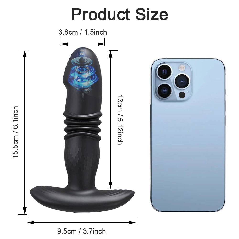 PuppyPassion - Stoßender Butt Plug Anal APP Vibrator