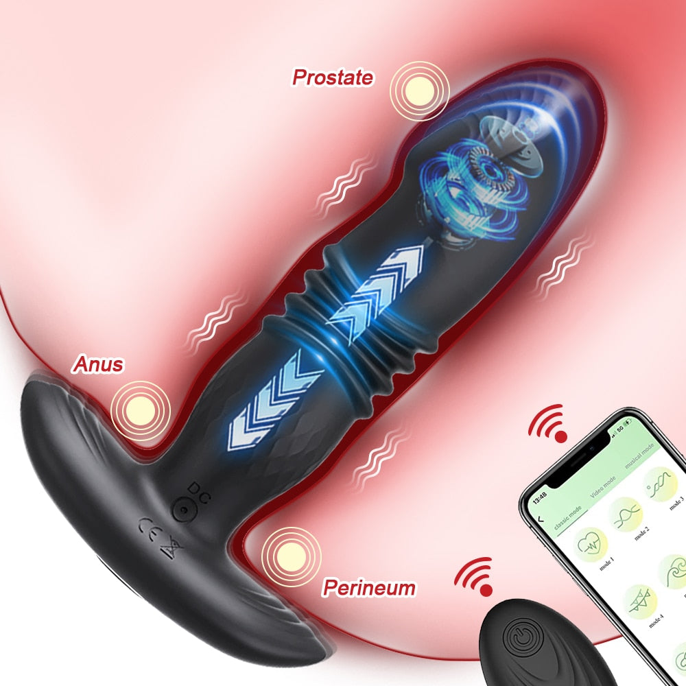 PuppyPassion - Stoßender Butt Plug Anal APP Vibrator