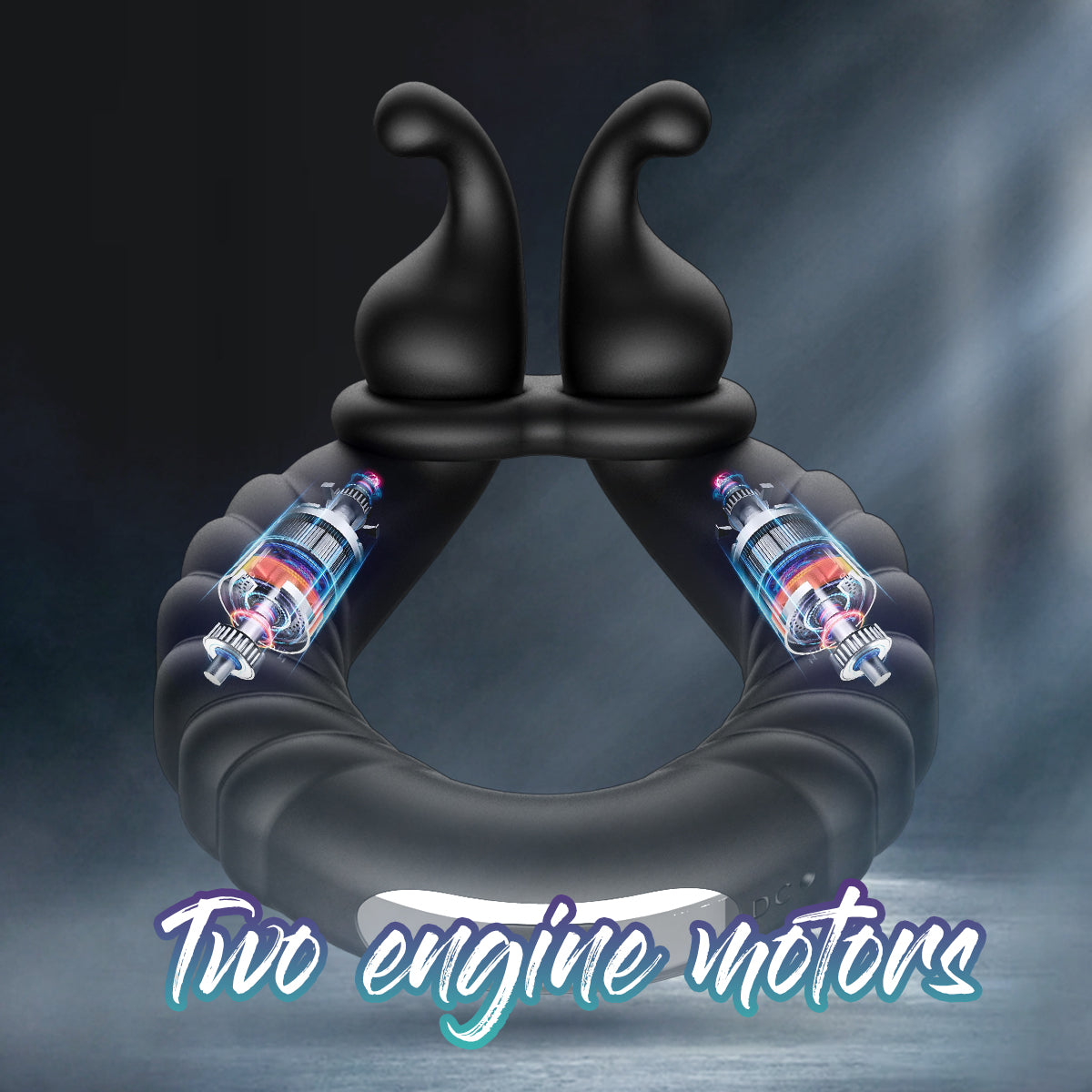 KinkyKangaroo | 2 Motoren Perineum Penisring mit Vibration
