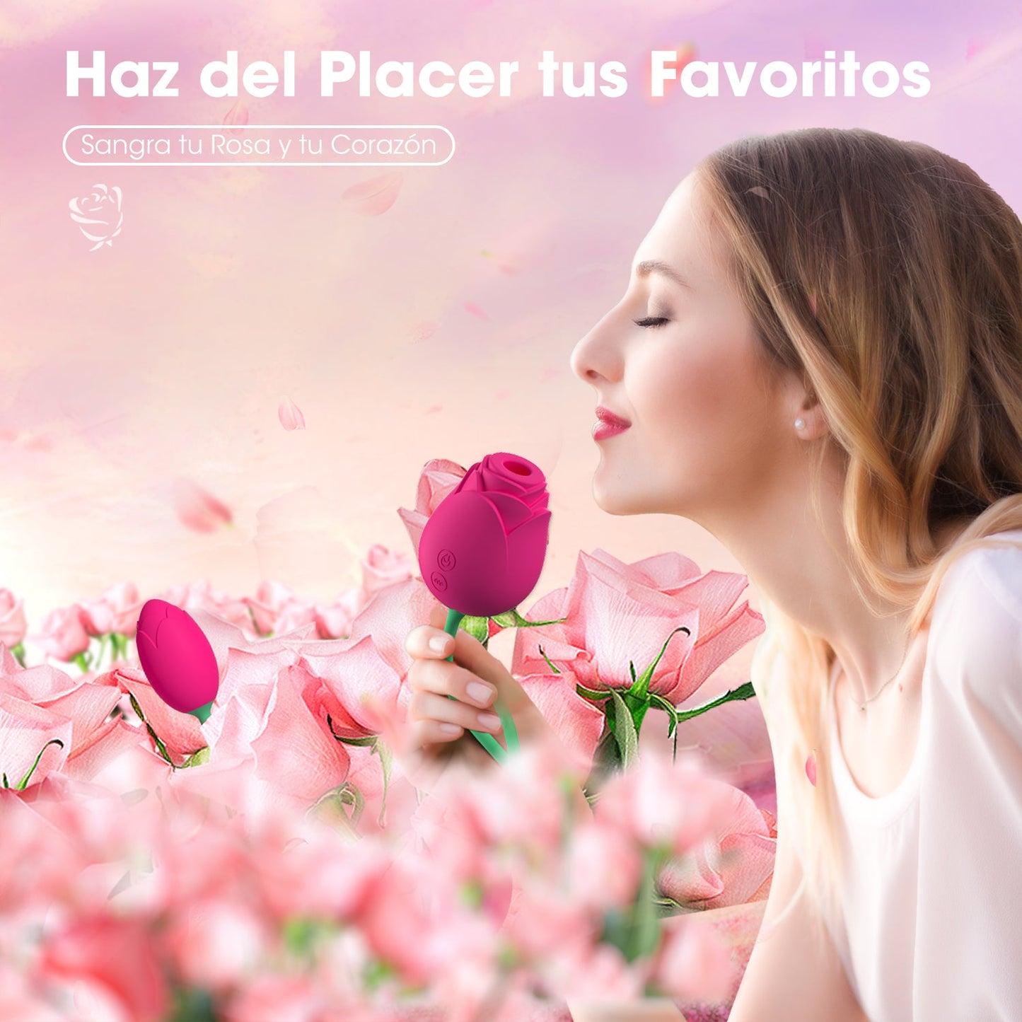 FairyRose | Superleiser Rosen-Saugvibrator mit Ei