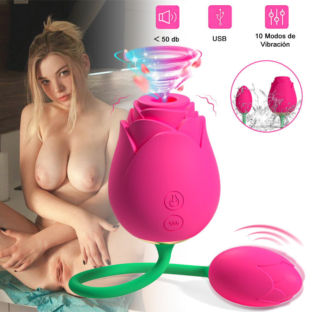 FairyRose | Superleiser Rosen-Saugvibrator mit Ei