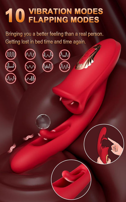 Amara - G-Punkt-Flattervibrator mit Zunge