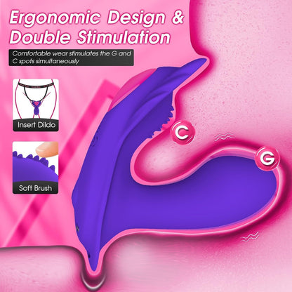 LuxeLick – tragbarer Höschenvibrator, APP-Steuerung, Schmetterlingsvibratoren 