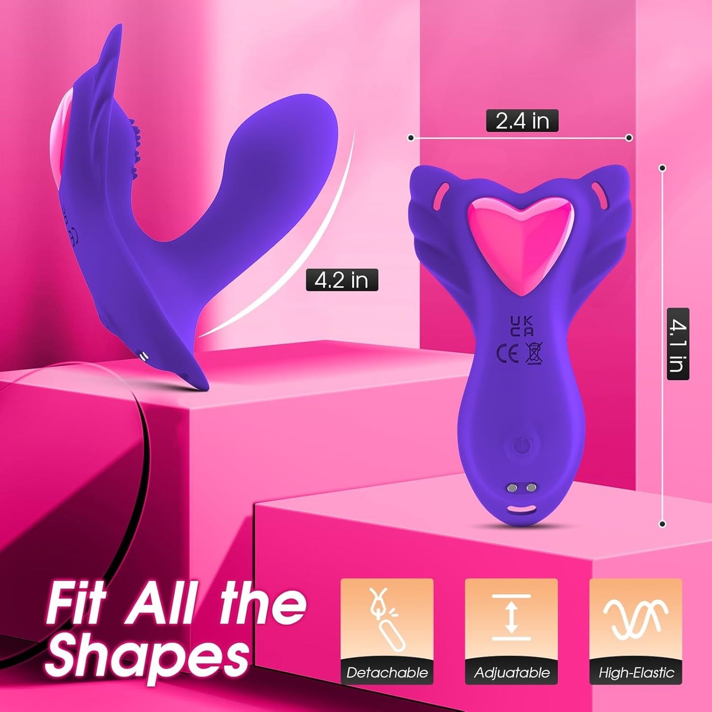 LuxeLick – tragbarer Höschenvibrator, APP-Steuerung, Schmetterlingsvibratoren 
