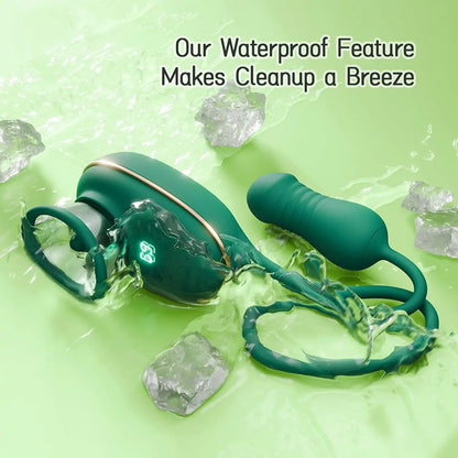 Opula – Klitoris-Saugzungenvibrator mit Stoßstimulator 