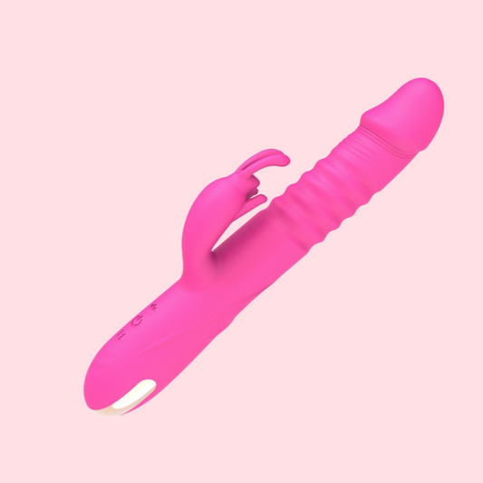 RRide Thrusting Dildo Rabbit Vibrator – Klitorisstimulator aus Silikon für Frauen oder Paare
