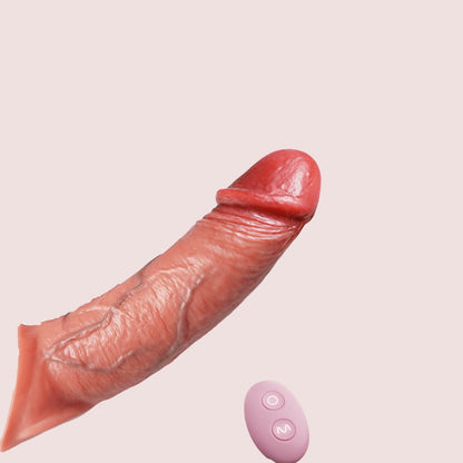 Cheeky | Penishülle Penisvibrator - 4IN1 Realistischer Penis-Extender zur Vergrößerung und Verlängerung