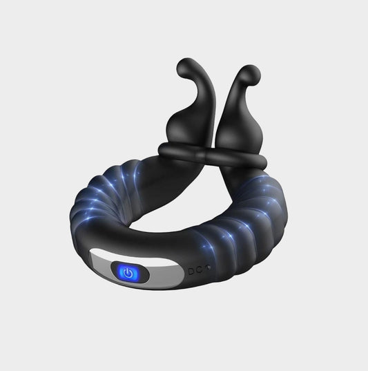 KinkyKangaroo | 2 Motoren Perineum Penisring mit Vibration 