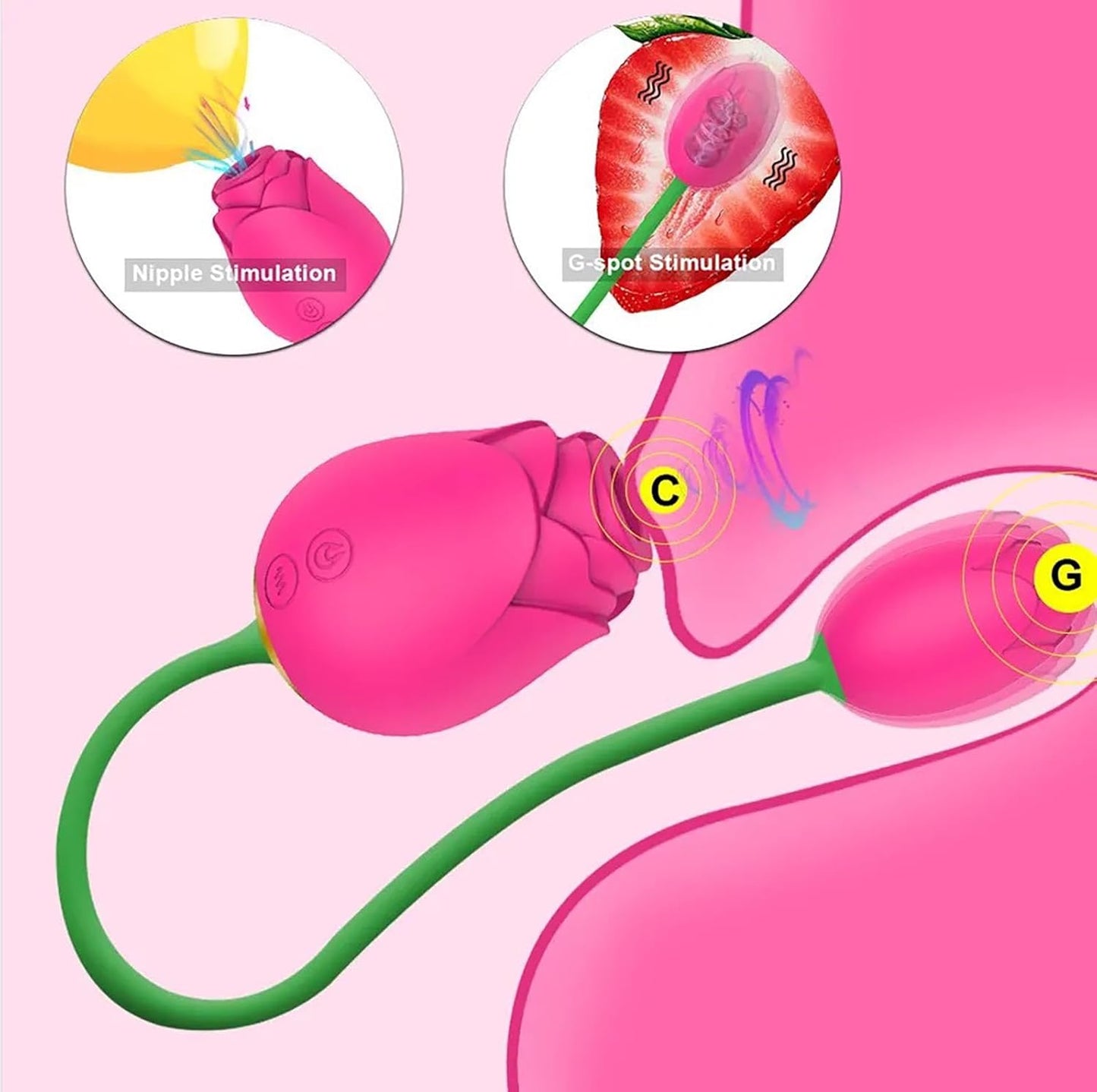 FairyRose | Superleiser Rosen-Saugvibrator mit Ei 