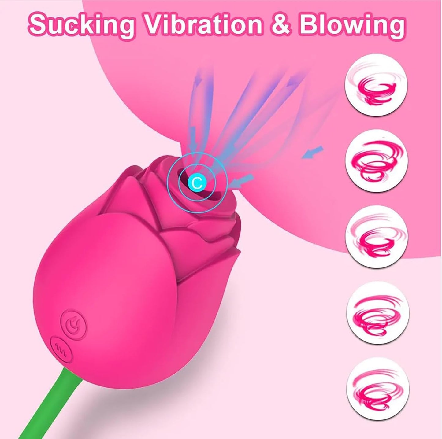 FairyRose | Superleiser Rosen-Saugvibrator mit Ei 