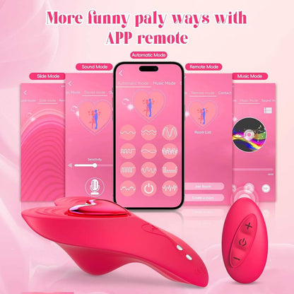 HeartBeat App Vibrating Panties Tragbarer Paarvibrator mit Fernbedienung 