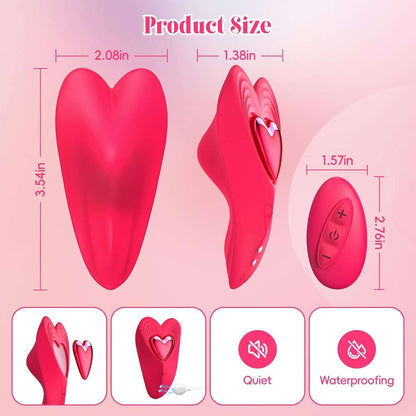 HeartBeat App Vibrating Panties Tragbarer Paarvibrator mit Fernbedienung 