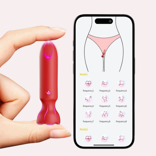Luna – Mini-Bullet-Vibrator, App-gesteuerter Lippenstift-Klitorisvibrator 