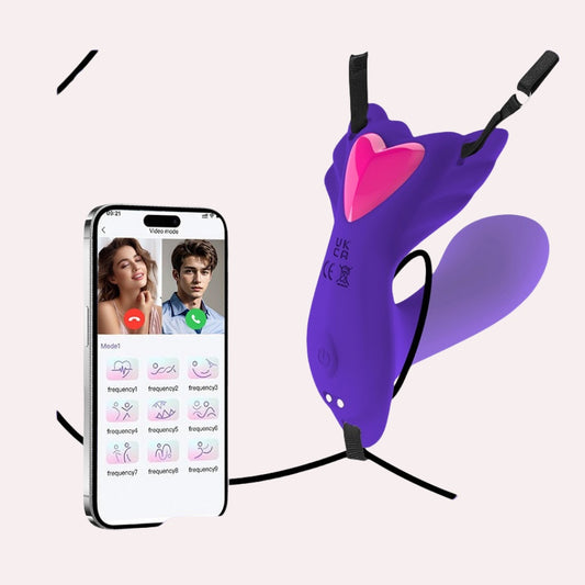 LuxeLick – tragbarer Höschenvibrator, APP-Steuerung, Schmetterlingsvibratoren 