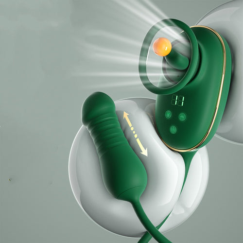 Opula – Klitoris-Saugzungenvibrator mit Stoßstimulator 