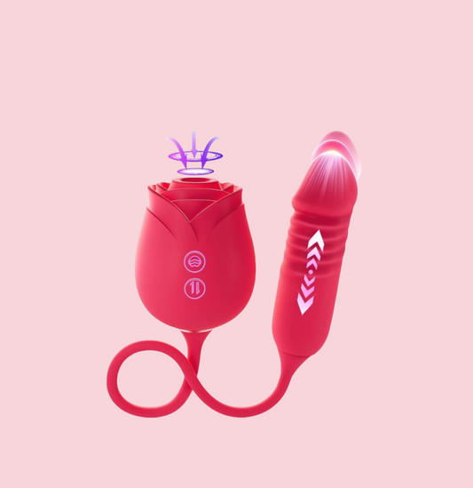 SwanLove - Rose Toy with Thrusting G Spot Vibrator