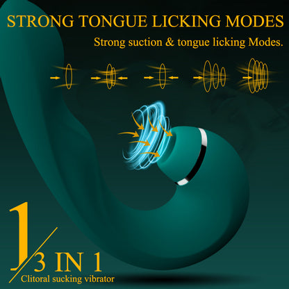 JuicyFig – 3-in-1-G-Punkt-Stimulator mit Klitoris-Saugfunktion und Vibration