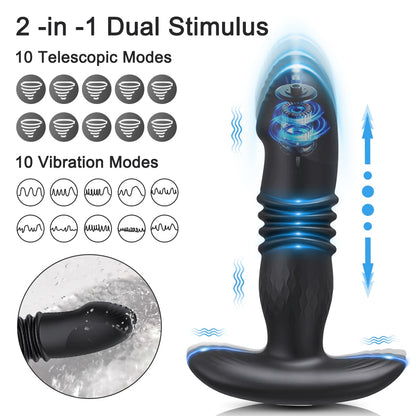 PuppyPassion - Stoßender Butt Plug Anal APP Vibrator 